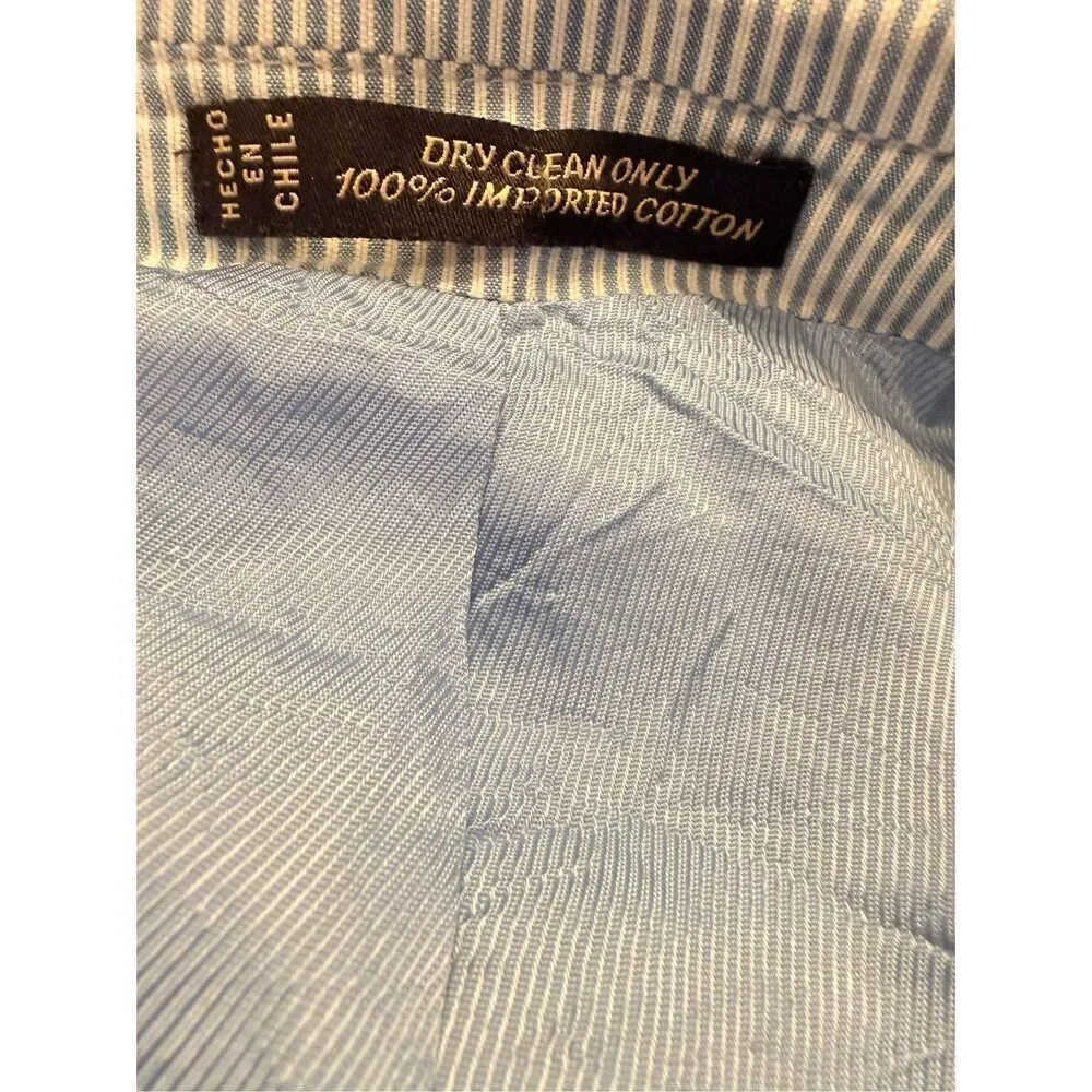 Corbin Men’s Sport Coat Blazer Blue White Seersucker - Picture 11 of 11